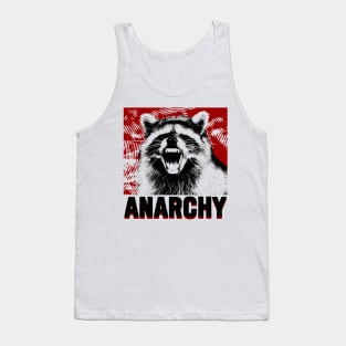 Anarchy Raccoon Red Tank Top